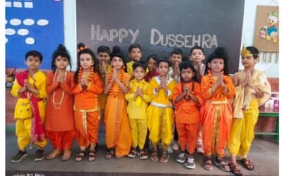 “Festive Vibes and Cultural Pride: Dussehra Special at Olympus Kids School”